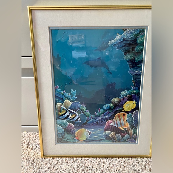 Framed Sea Life Art - Picture 2 of 3